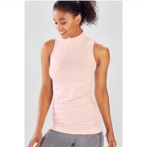 Fabletics Kathie Seamless Mock Neck Tank Opal Heather